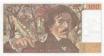 France 100 Francs - Delacroix - 1986 - Serial H.104