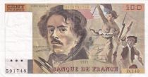 France 100 Francs - Delacroix - 1989 - Serial D.140