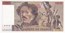 France 100 Francs - Delacroix - 1989 - Serial K.165 - P.154