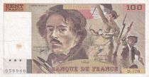 France 100 Francs - Delacroix - 1990 - Serial D.176