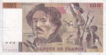 France 100 Francs - Delacroix - 1990 - Serial L.188 - P.154