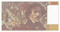 France 100 Francs - Delacroix - 1990 - S&eacute;rie B.168