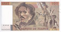 France 100 Francs - Delacroix - 1991 - Serial A.193 - P.154