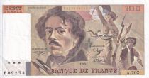 France 100 Francs - Delacroix - 1991 - Serial A.202 - P.154
