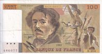 France 100 Francs - Delacroix - 1991 - Serial B.204 - P.154