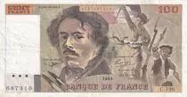 France 100 Francs - Delacroix - 1991 - Serial C.190
