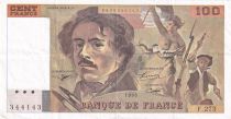 France 100 Francs - Delacroix - 1991 - Serial F.273