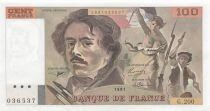 France 100 Francs - Delacroix - 1991 - Serial G.200