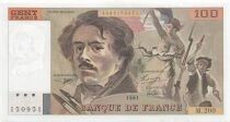 France 100 Francs - Delacroix - 1991 - Serial M.200