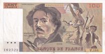 France 100 Francs - Delacroix - 1991 - Serial V.184