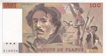France 100 Francs - Delacroix - 1993 - Serial D.217 - P.154