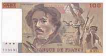 France 100 Francs - Delacroix - 1993 - Serial D.254 - P.154