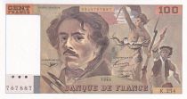 France 100 Francs - Delacroix - 1993 - Serial K.254 - P.154