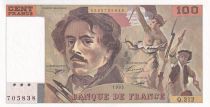 France 100 Francs - Delacroix - 1993 - Série Q.212 - F.69BIS.05