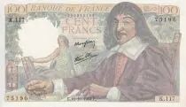 France 100 Francs - Descartes - 12-10-1944 - Série K.117 - F.27.08