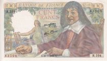 France 100 Francs - Descartes - 20-07-1944 - Serial R.104 - P.101