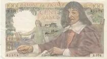 France 100 Francs - Descartes - 20-07-1944 - Serial S.104
