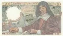 France 100 Francs - Descartes - 23-03-1944 - Serial E.88