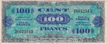 France 100 Francs - Drapeau - 1944 - Sans Série - TTB  - VF.20.01