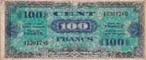 France 100 Francs - Drapeau - 1944 - Sans Série - VF.20.01