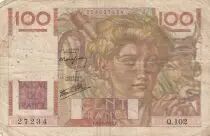 France 100 Francs - Farmer -  03-10-1946 - Serial Q.102