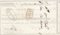 France 100 francs - French bank receipt - Serial 149 - 1858