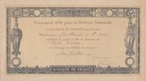 France 100 francs - Gold Payment Receipt for National Defence - 19167