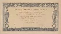 France 100 francs - Gold Payment Receipt for National Defence - 19167