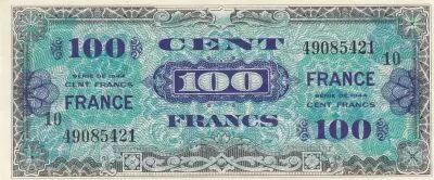 France 100 Francs - Impr. am�ricaine (France) - 1944 - S�rie 10