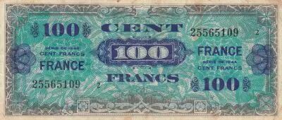 France 100 Francs - Impr. am�ricaine (France) - 1944 - S�rie Petit 2 - Num 25565109