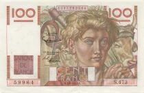 France 100 Francs - Jeune Paysan - 04-09-1952 - S&eacute;rie S.473