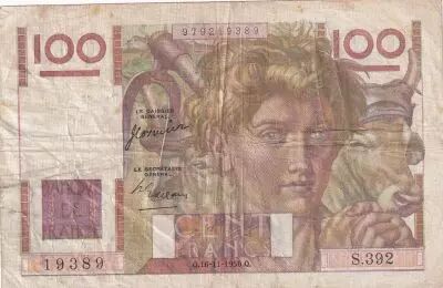 France 100 Francs - Jeune Paysan - 16-11-1950 - S�rie S.392 - F.28.28