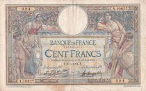 France 100 Francs - Luc Olivier Merson - 02-05-1924 - Serial A.10627 -  F - P.69