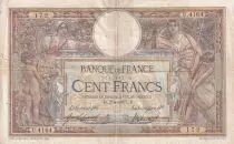 France 100 Francs - Luc Olivier Merson - 02-08-1917 - Serial U.4164 - F - P.69