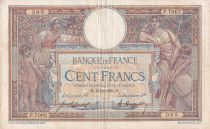 France 100 Francs - Luc Olivier Merson - 02-12-1920 - Serial P.7062 - F - P.69