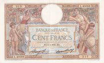 France 100 Francs - Luc Olivier Merson - 06-04-1933 - Serial L.40096 - P.69