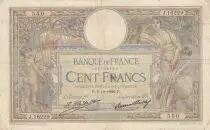 France 100 Francs - Luc Olivier Merson - 06-12-1926 - Serial J.16229
