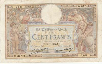 France 100 Francs - Luc Olivier Merson - 10-11-1932 - Series W.37784