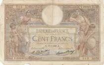 France 100 Francs - Luc Olivier Merson - 11-07-1928 - Serial V.22042