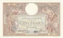 France 100 Francs - Luc Olivier Merson - 14-04-1938 - Serial K.58676