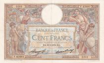 France 100 Francs - Luc Olivier Merson - 15-09-1934 - Serial F.43981 - F.24.13