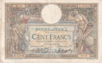 France 100 Francs - Luc Olivier Merson - 17-11-1925 - Serial B.13162 - F to VF - P.69