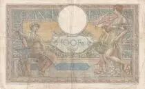 France 100 Francs - Luc Olivier Merson - 17-11-1925 - Serial B.13162 - F to VF - P.69