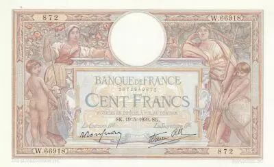 France 100 Francs - Luc Olivier Merson - 19-05-1939 - S�rie W.66918