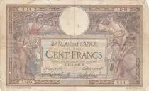 France 100 Francs - Luc Olivier Merson - 19-07-1918 - Serial U.4890
