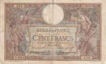 France 100 Francs - Luc Olivier Merson - 20-08-1918 - Serial B.4993 - P.69