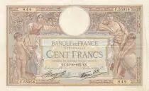 France 100 Francs - Luc Olivier Merson - 21-10-1937 - Serial F.55954