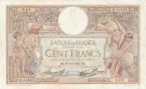 France 100 Francs - Luc Olivier Merson - 21-10-1937 - S&eacute;rie H.55995
