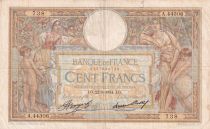 France 100 Francs - Luc Olivier Merson - 22-03-1934 - Serial A.44306