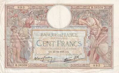 France 100 Francs - Luc Olivier Merson - 23-12-1937 - S�rie B.56509